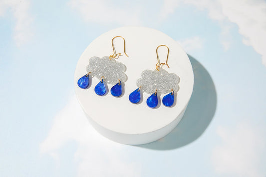 Rainy Day Raincloud Earrings