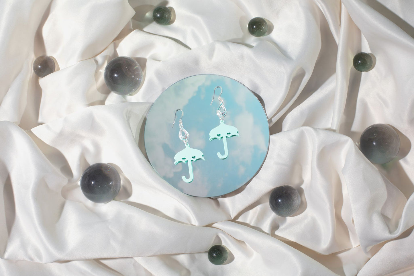 Rainy Day Umbrella Earrings
