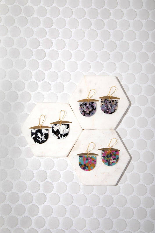 Beach Club Acetate Earrings