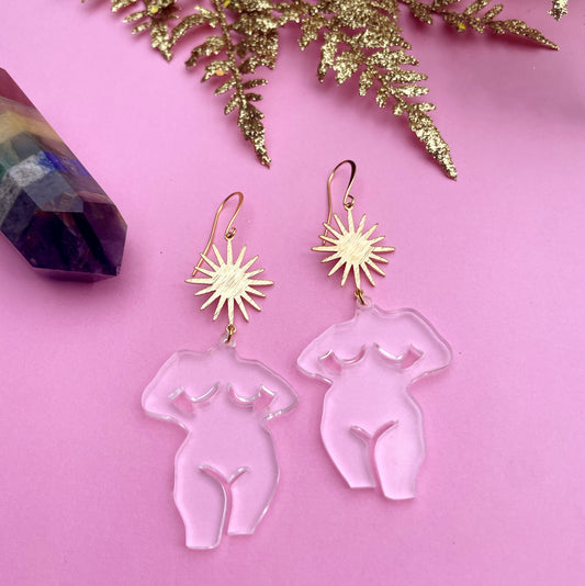 Crowned Goddess Earrings