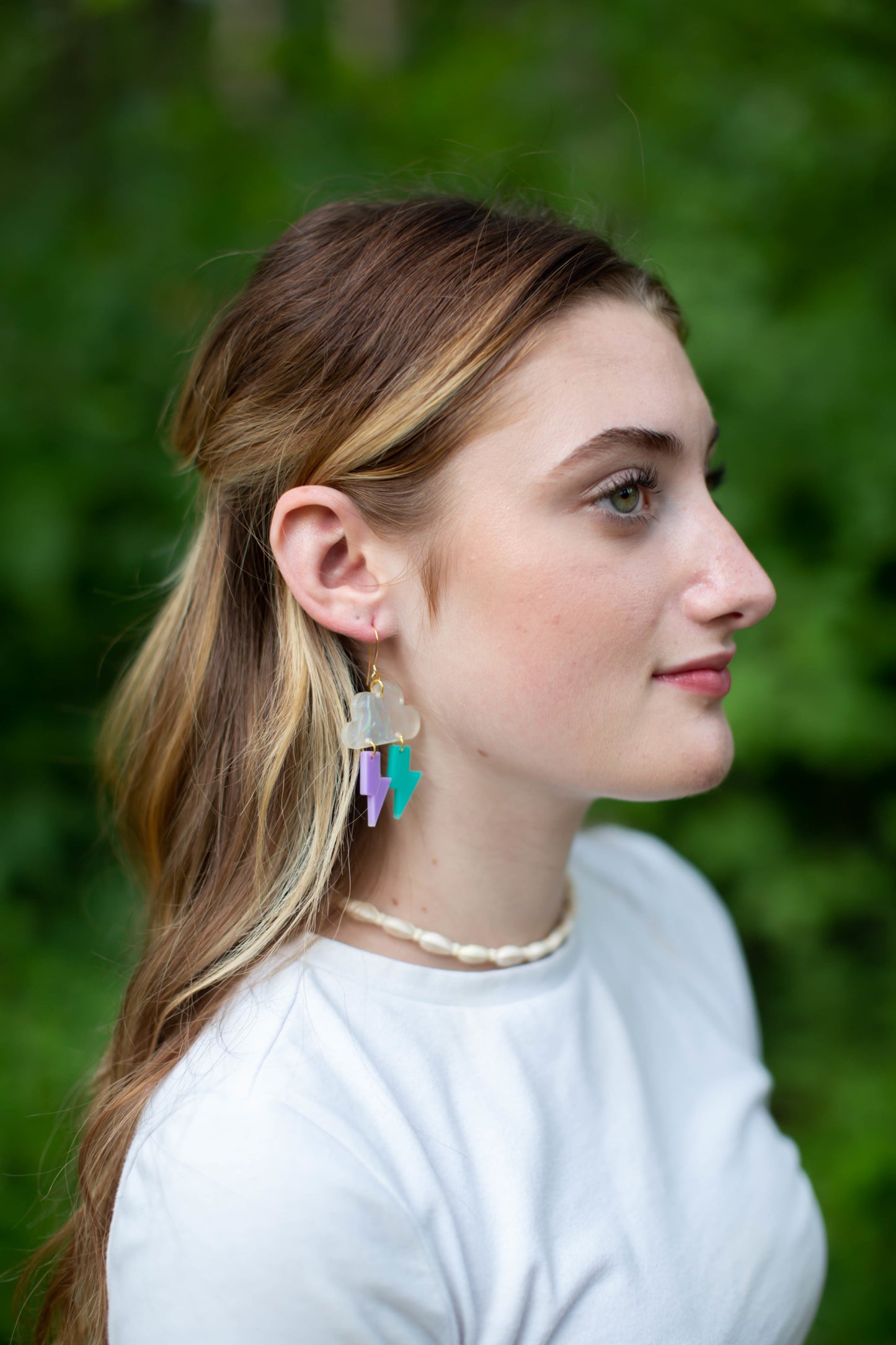Storm Cloud Lightning Earrings