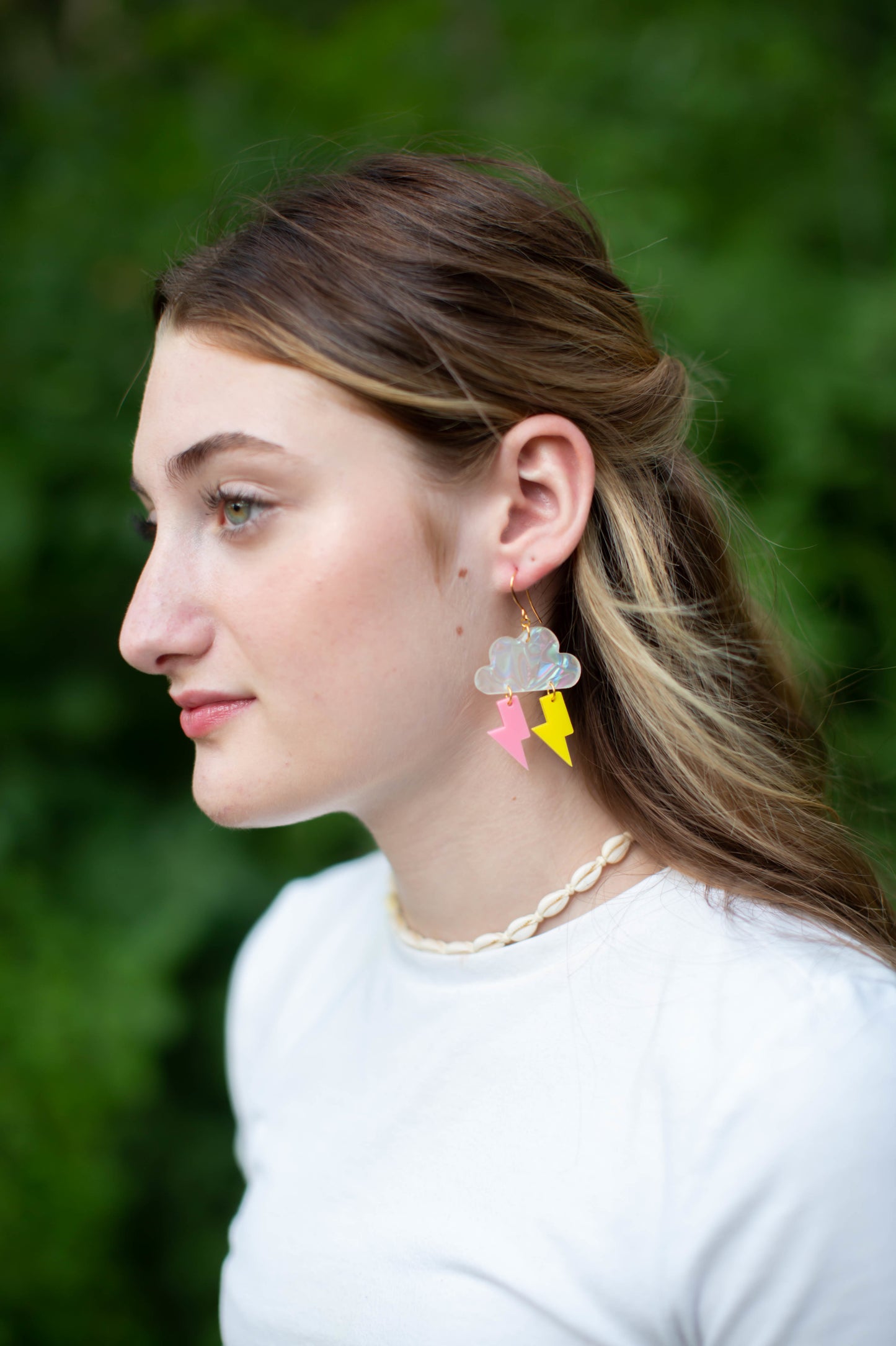 Storm Cloud Lightning Earrings