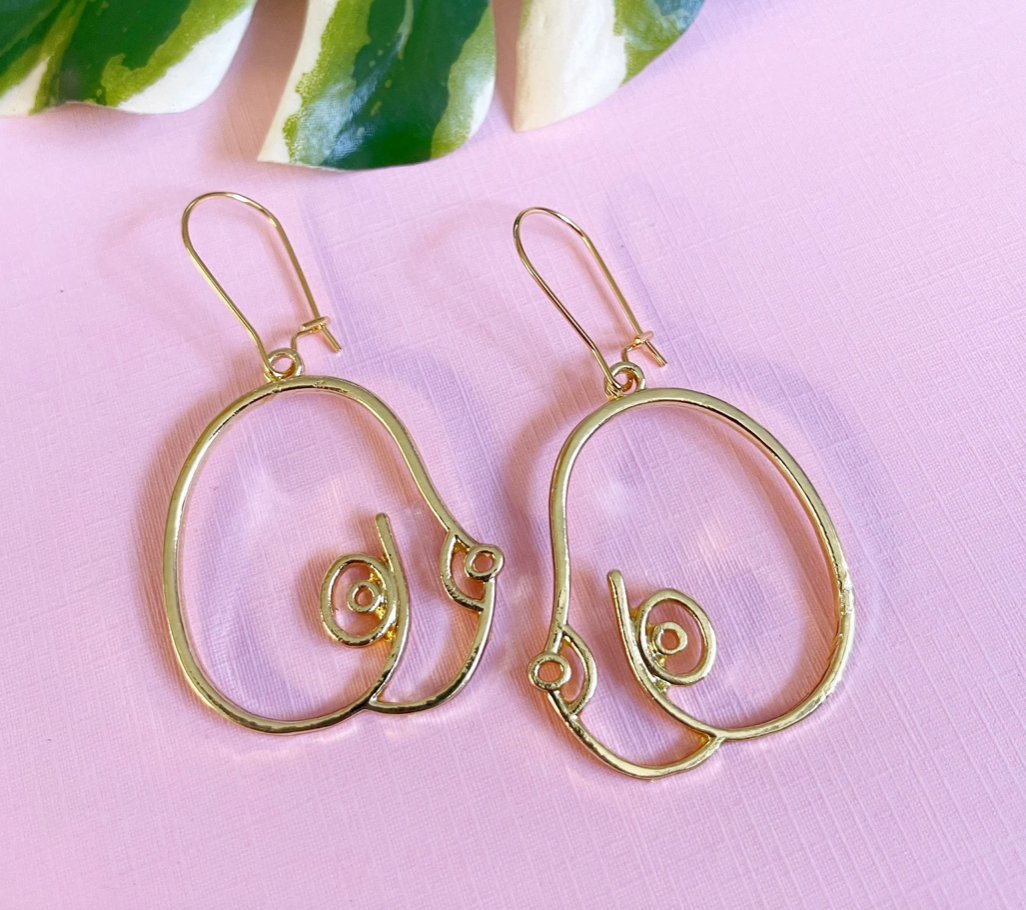 Beautiful Boobs Earrings – Body Positive Statement Jewelry