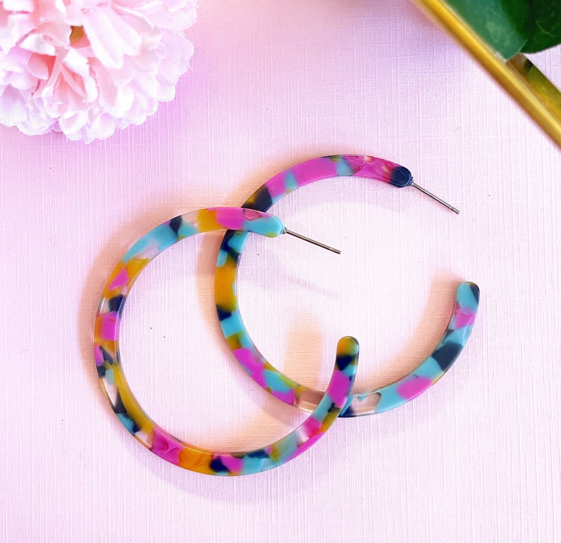 Acetate Hoops Classic