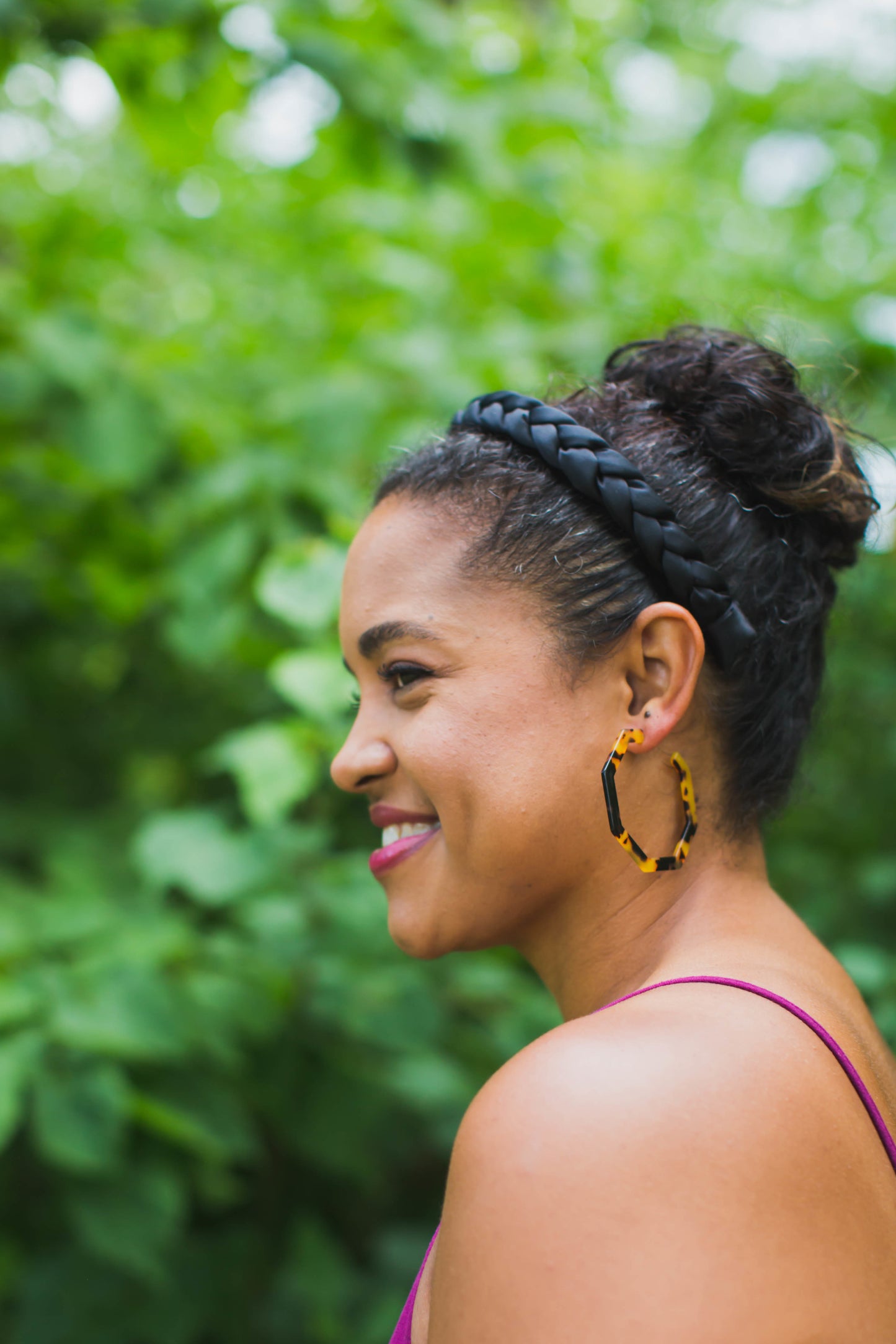 Acetate Hoops Hexagon