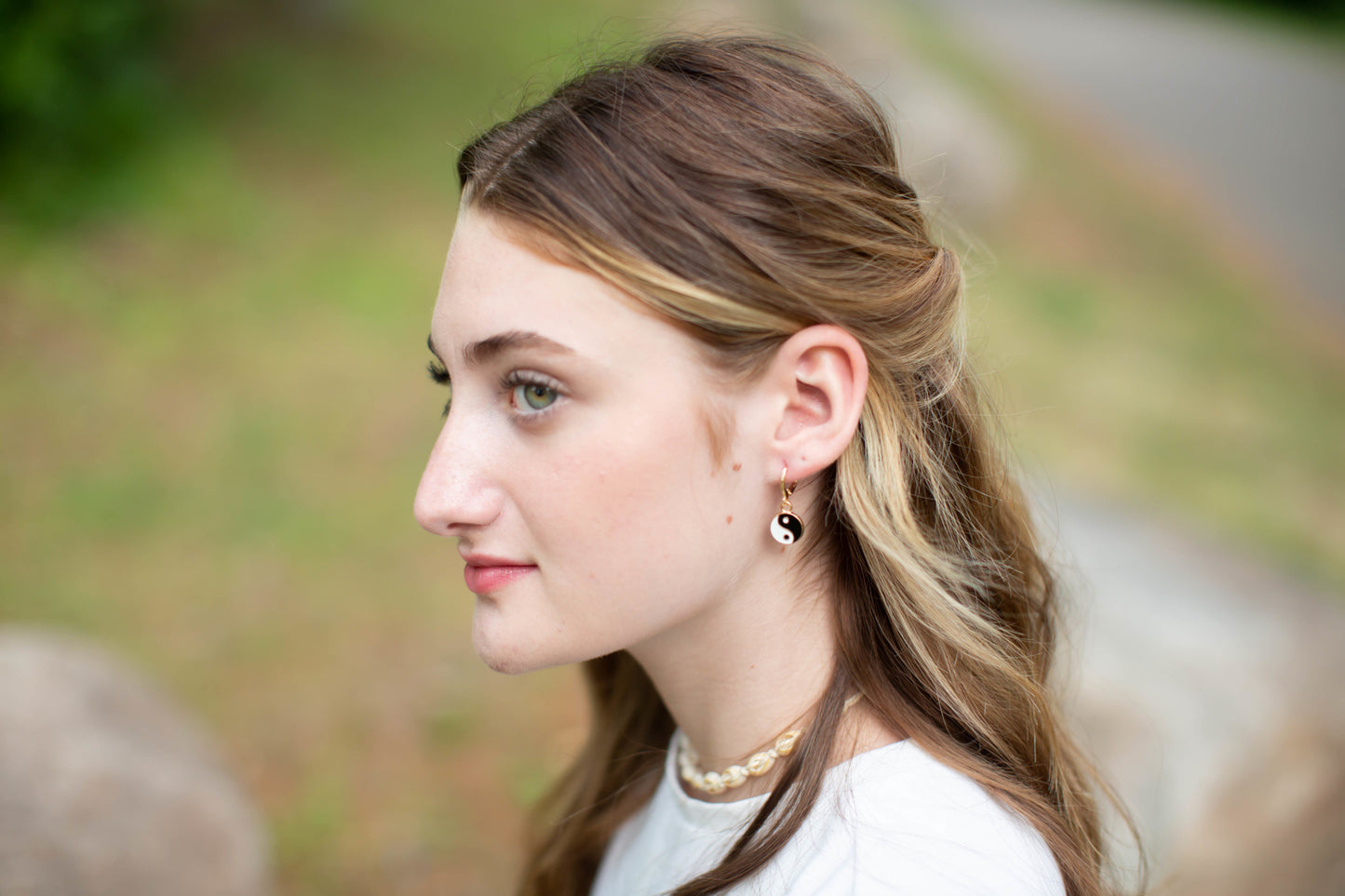 Yin Yang Drop Earrings
