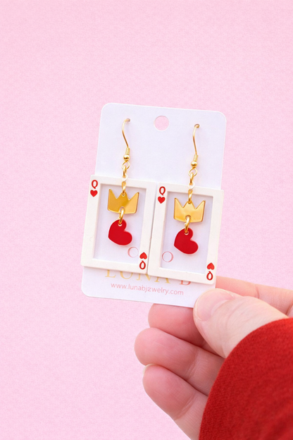 Queen of Hearts Earrings – Yellowjackets–Inspired