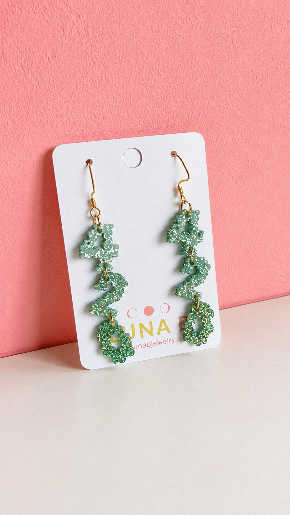 420 Glitter Weed Leaf Dangle Earrings | Cannabis Jewelry