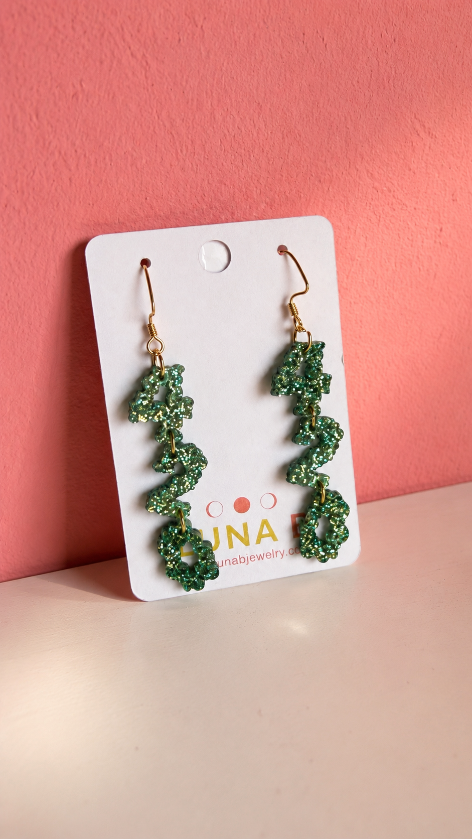 420 Glitter Weed Leaf Dangle Earrings | Cannabis Jewelry