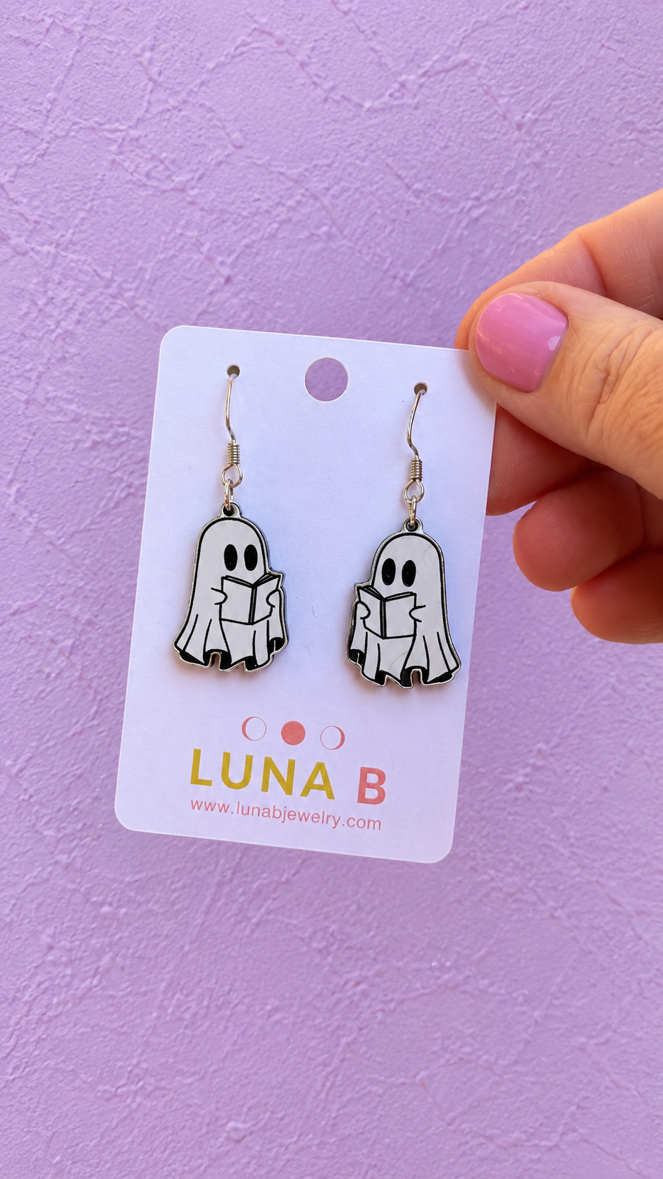 Boo-kish Ghost Reading Earrings