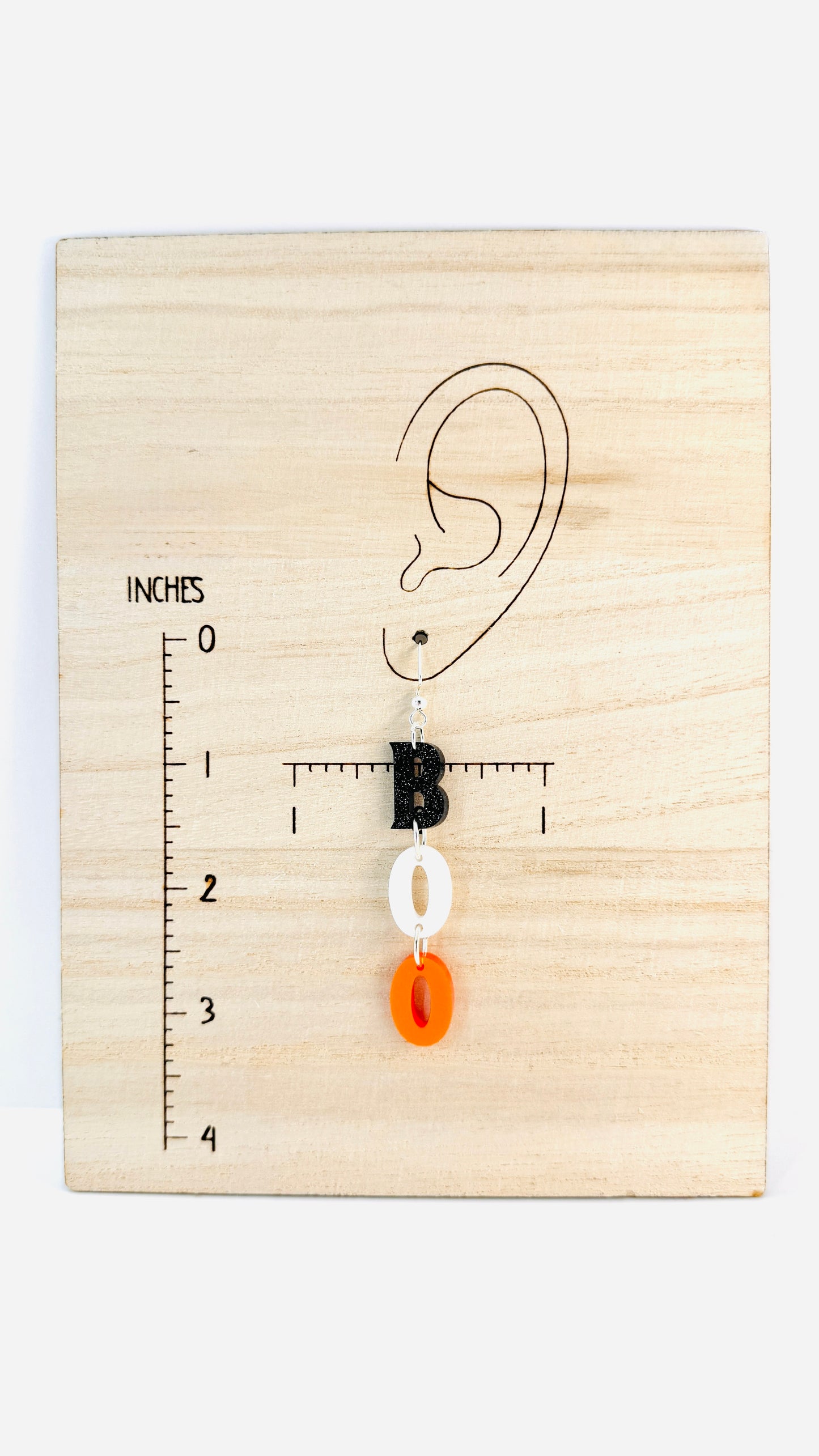 BOO Halloween Earrings – Cute Spooky Statement Jewelry for Sensitive Ears