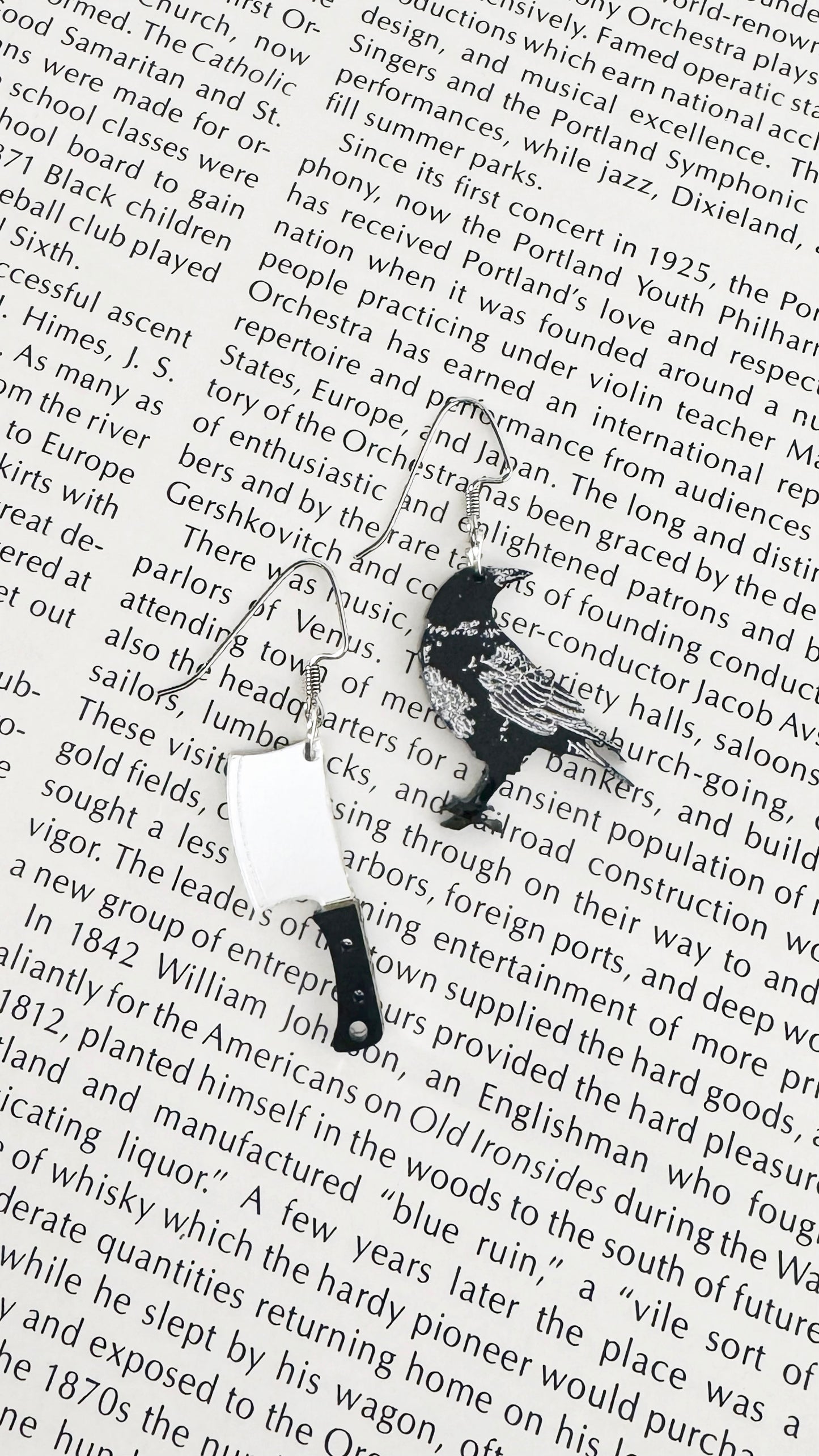 Butcher’s Blade + Blackbird Earrings