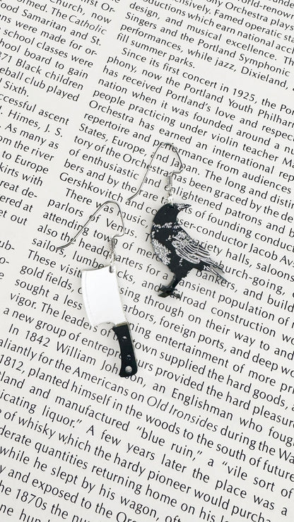 Butcher’s Blade + Blackbird Earrings