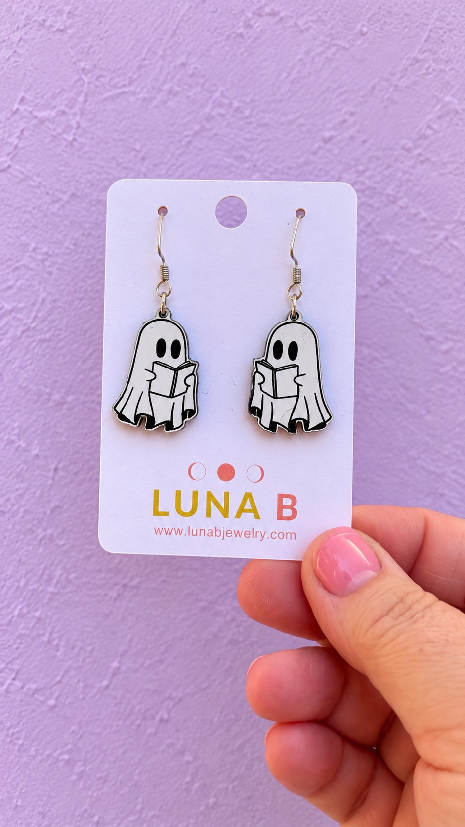 Boo-kish Ghost Reading Earrings