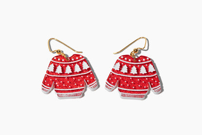 Not-So-Ugly Christmas Sweater Earrings