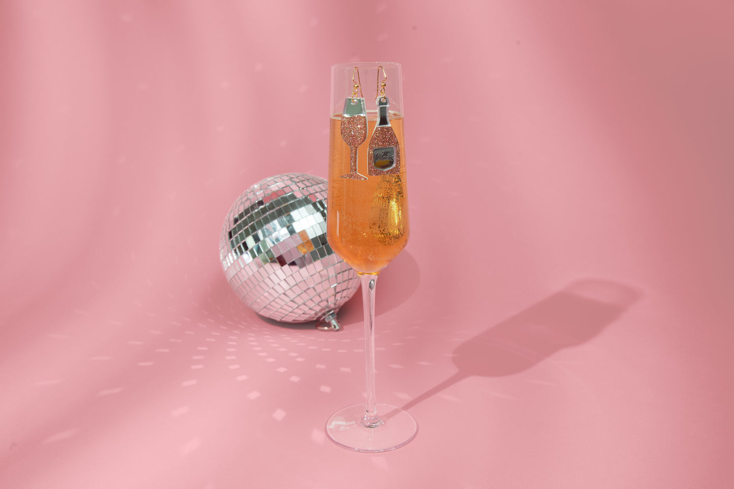 Rosé Champagne Celebration Earrings