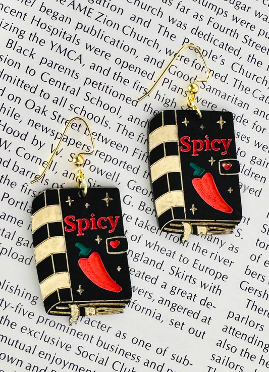 Spicy Romance Novel Earrings
