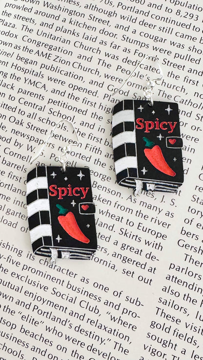 Spicy Romance Novel Earrings
