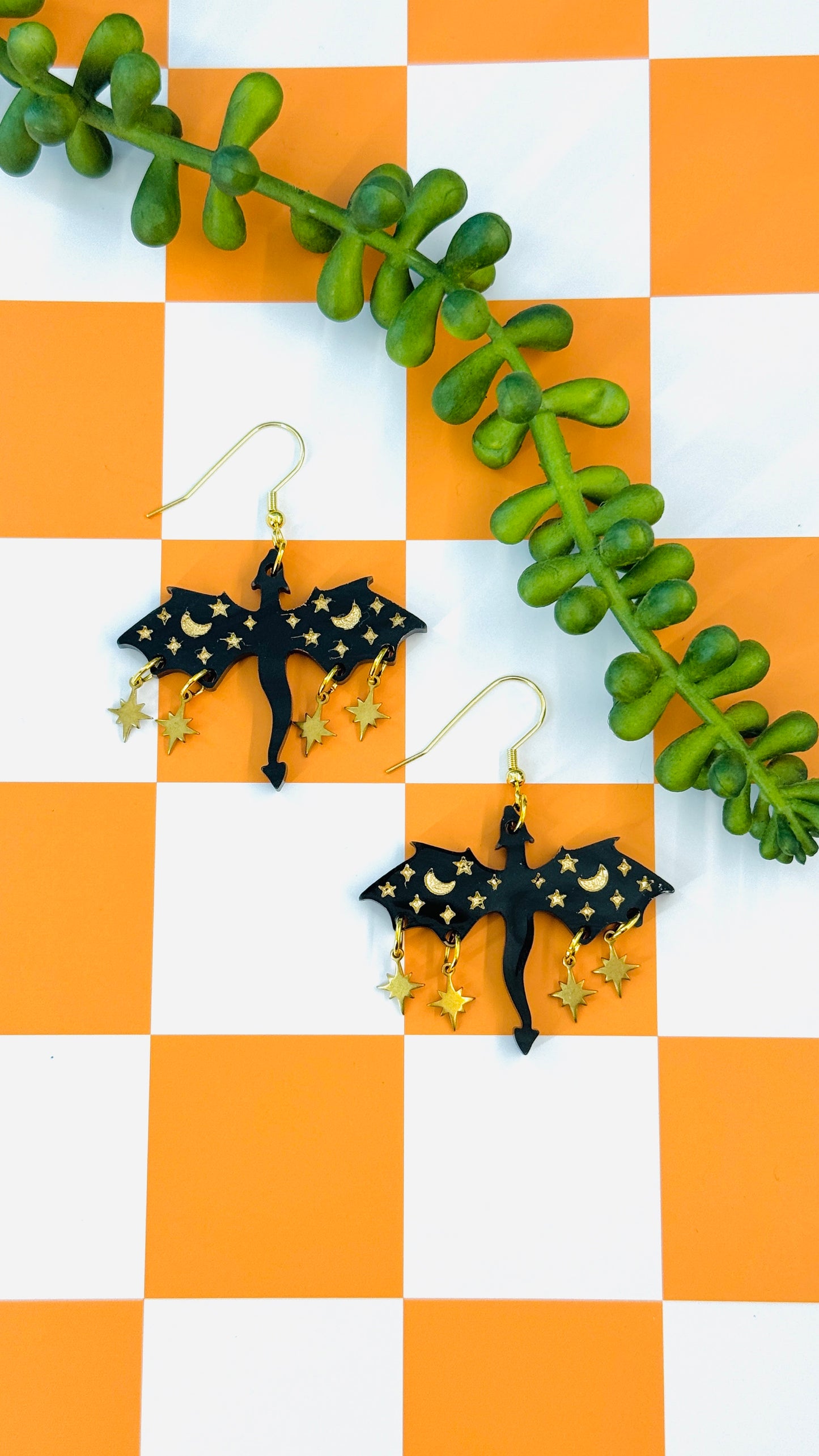Dragon Romantasy Earrings – Gold or Silver Details