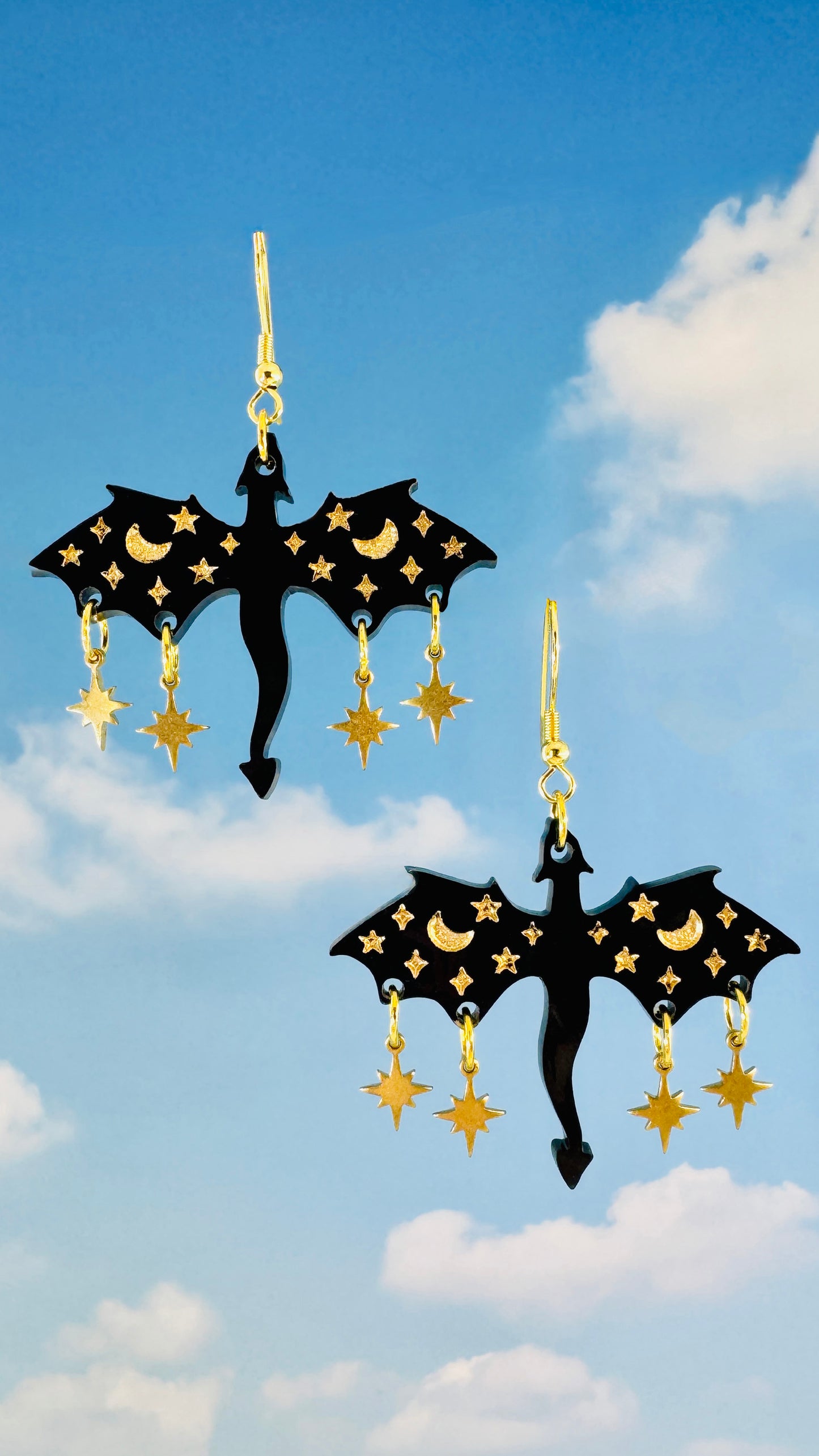 Dragon Romantasy Earrings – Gold or Silver Details