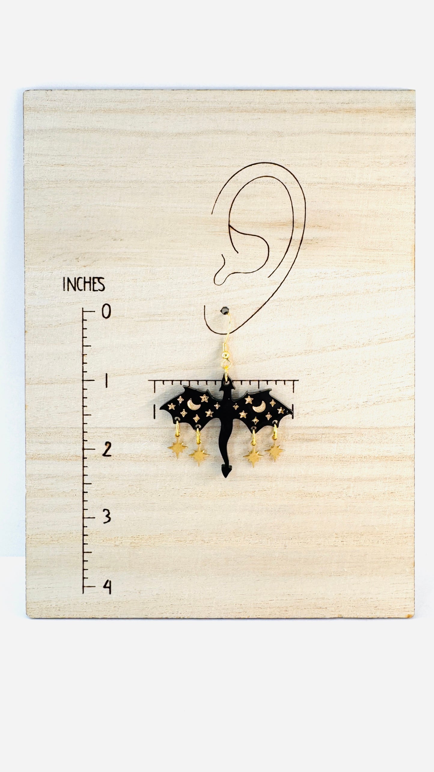 Dragon Romantasy Earrings – Gold or Silver Details