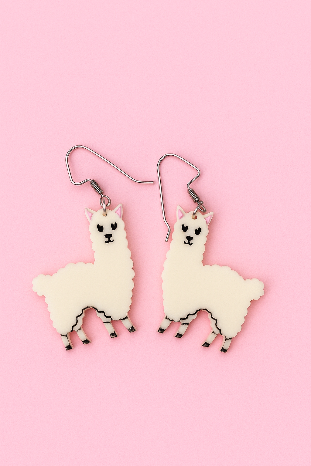 Llama Earrings – Petite Acrylic Dangles Inspired by Portland’s Beloved Therapy Llamas | Luna B Jewelry