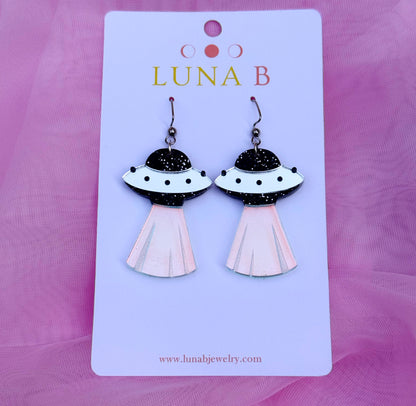 UFO Flying Saucer Earrings