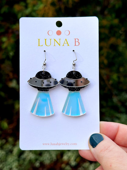 UFO Flying Saucer Earrings