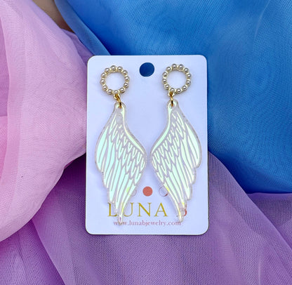 Angel Wing and Halo Earrings