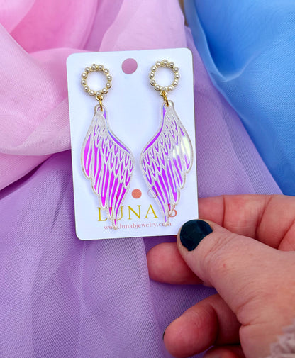 Angel Wing and Halo Earrings