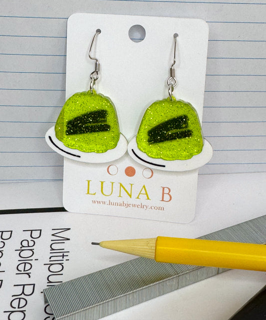 Jim's Prank Earrings | Stapler in Jello Earrings