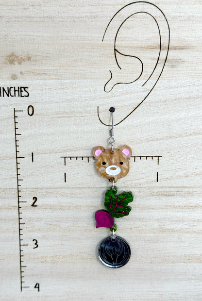 Bears, Beets, Battlestar Galactica Earrings | The Office Earrings