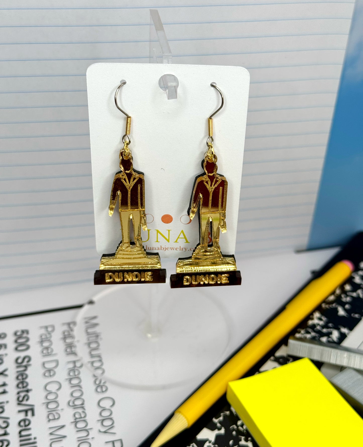 Dundees Award Earrings | The Office Earrings