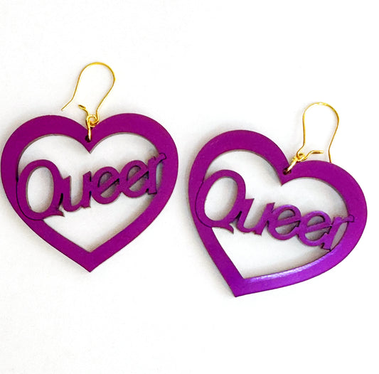 Queer Heart Earrings