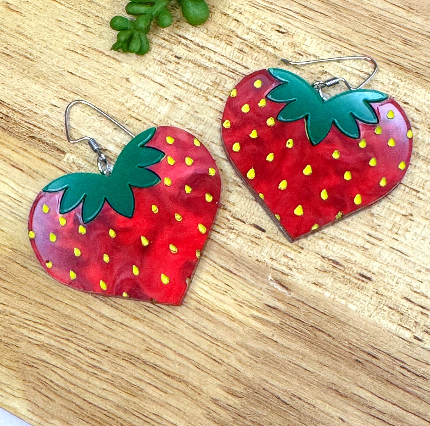 Berry in Love Heart Earrings – Sweet Summer Collection