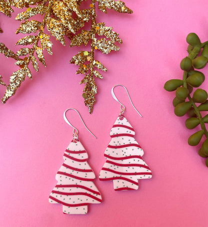 Holiday Snack Cake Tree Earrings