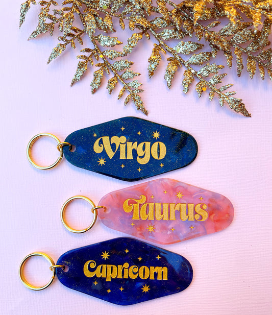 What's Your Sign? Star Sign Zodiac Keychains