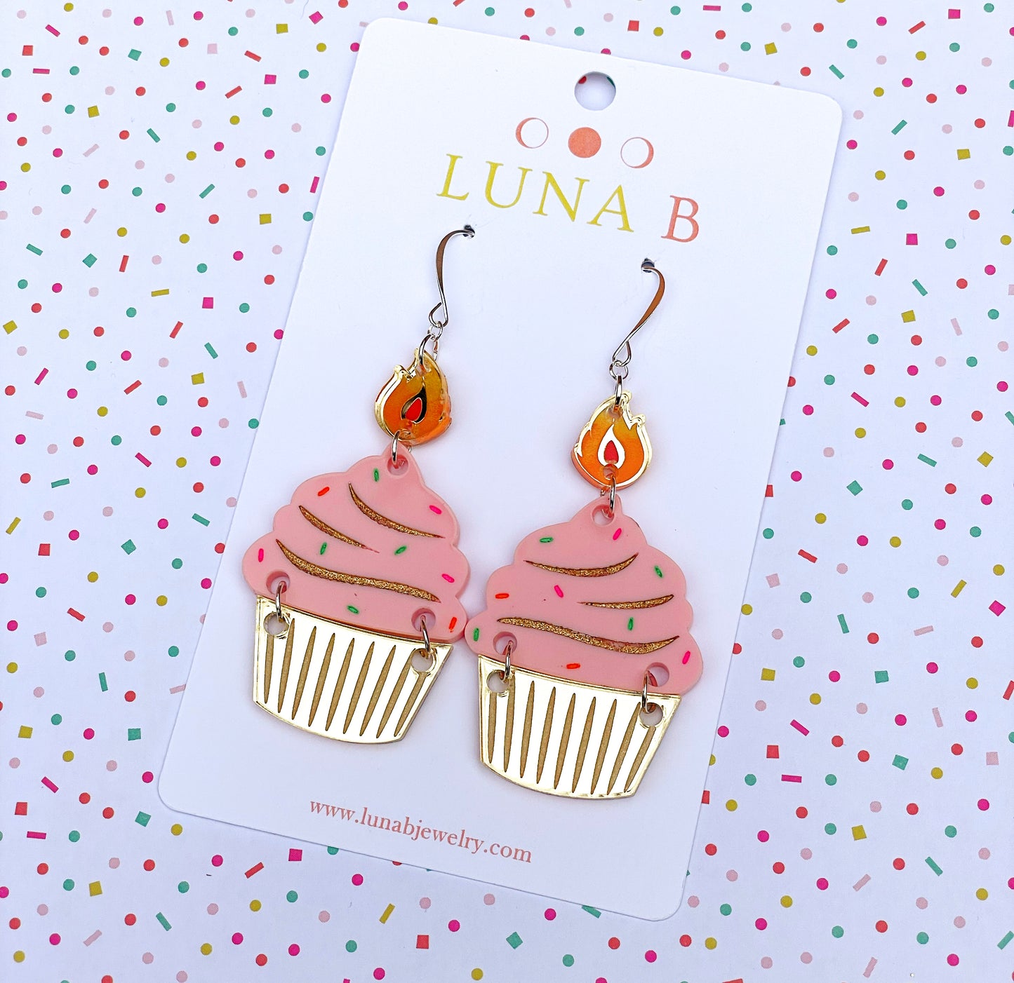 Birthday Cupcake Earrings