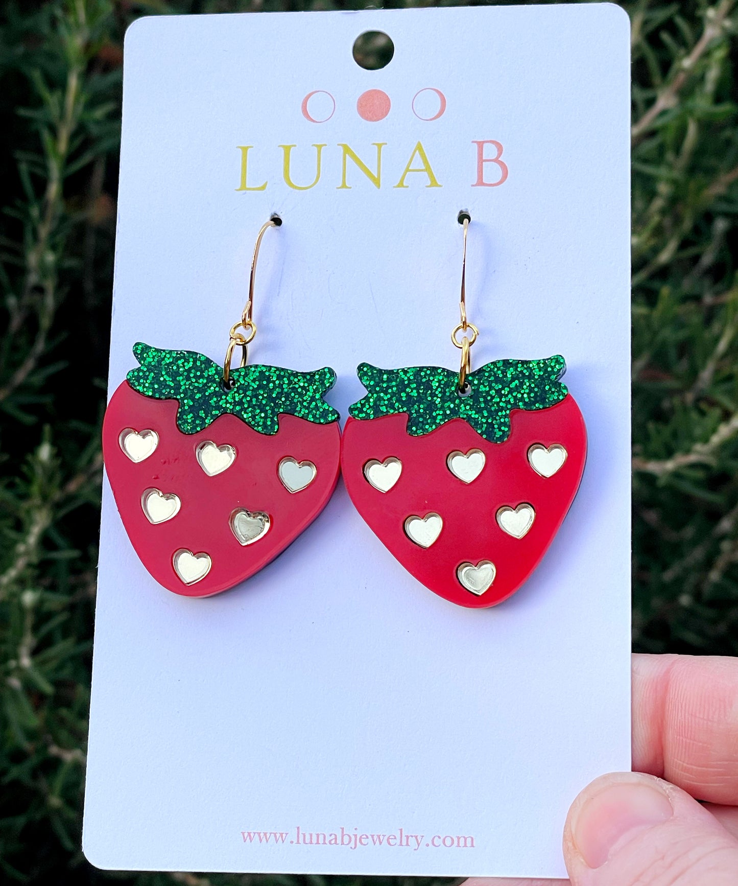 Strawberry Hearts Earrings