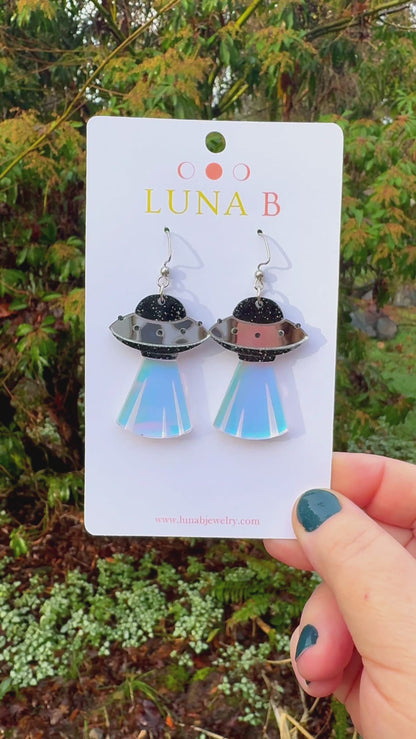 UFO Flying Saucer Earrings