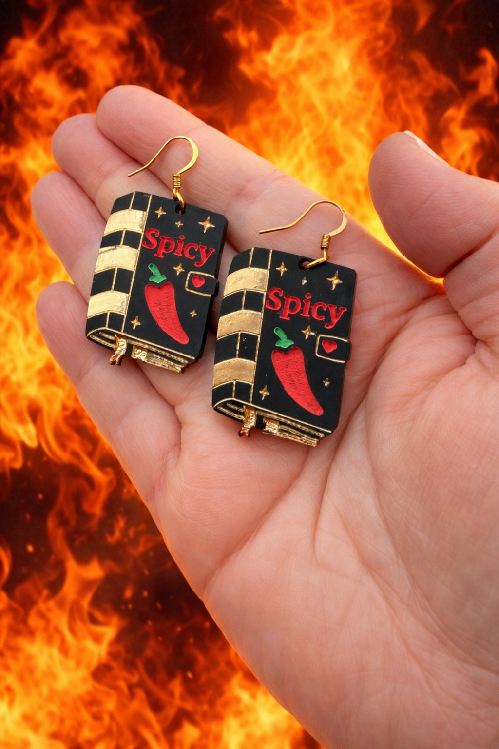 Spicy Romance Novel Earrings